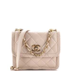 Chanel Button On Top Flap Bag Quilted #254522C33B